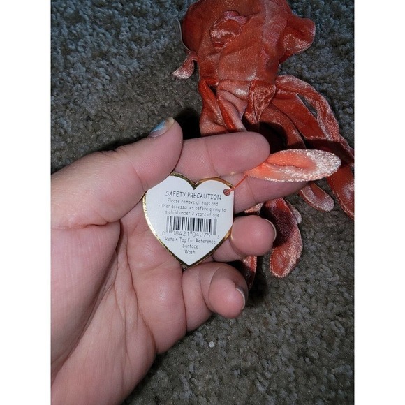 Ty Original Beanie Baby Wiggly™ the Squid 2000 P.E. Pellets W/Tag - Picture 4 of 4